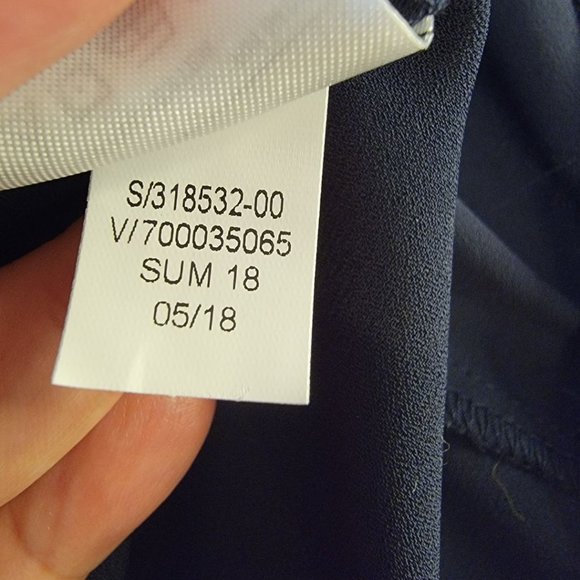 Banana Republic Blue Top Striped Button Down Shirt SP - Picture 7 of 10